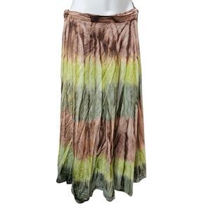 Belma wrap skirt tie dye vintage 90s y2k hippie maxi festival one size